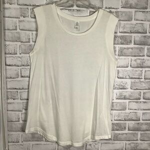 Alternative White Cotton Tank Top XL (W104)
